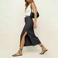 thumbnail image 4 of Women's Flowy High Waist A-Line Maxi Skirt - Summer Casual Lightweight Long Skirts, 4 of 5