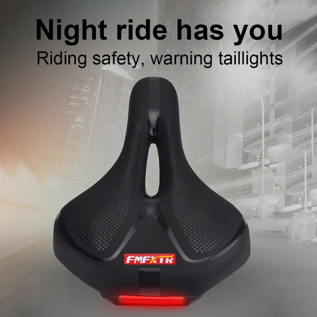 Gel-Infused Comfort Saddle for Enhanced Riding Experience on Road and Cruiser Bikes