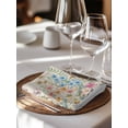 thumbnail image 6 of Colorful Floral Cloth Napkins Set of 6 Reusable Dinner Napkins, Farmhouse Country Dragonfly Butterfly Flower Cocktail Napkin Washable Table Napkins for Wedding/Holiday Party/Baby Shower 20"x20", 6 of 7