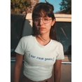 thumbnail image 2 of For Real Geeks Graphic Quote Women White T-Shirt, Female Small, 2 of 4
