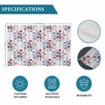 thumbnail image 5 of 4th of July Blue Red Flower Placemats Set of 6,Wipeable Washable Table Mats for Dining Tables, Stripes and Stars Plants Place Mats for Kitchen Event Party Tabletop Decor, 5 of 9