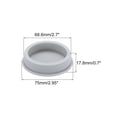 thumbnail image 2 of High Temp Silicone Plug Mount Dia 68.6mm/2.7 Inch T Shaped Rubber Stopper Hole Plugs for Sealing Plugs 1pcs, 2 of 6