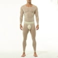 thumbnail image 4 of Dreluolixuan Lace Underwear for Men Soft Bottom Quick drying Hunting Gear Base Layer Winter Cold Weather Riding Top and Bottom Sets, 4 of 9