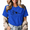 Blue-1, variant on Giffimy Women's Apricot German Shepherd Reading Dog Just One More Chapter Graphic Short Sleeve T-shirt Book Lover Daily Tee