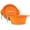 Orange, variant on Mighty Paw Collapsible Travel Bowl Set, Food Safe Silicone Dog Bowl, Bonus Carabiner Clip for Hiking, Camping or Walking, Lightweight and Leakproof Dog Travel Bowl, 27 Oz, 2 Pack