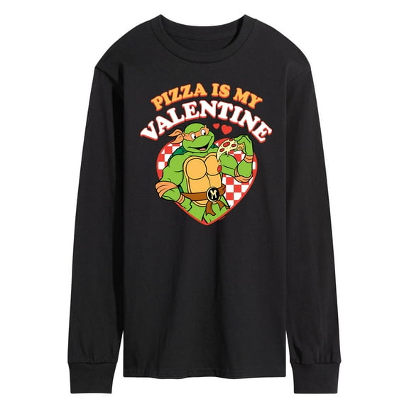 Teenage Mutant Ninja Turtles - Pizza Is My Valentine - Men's Long Sleeve T-Shirt