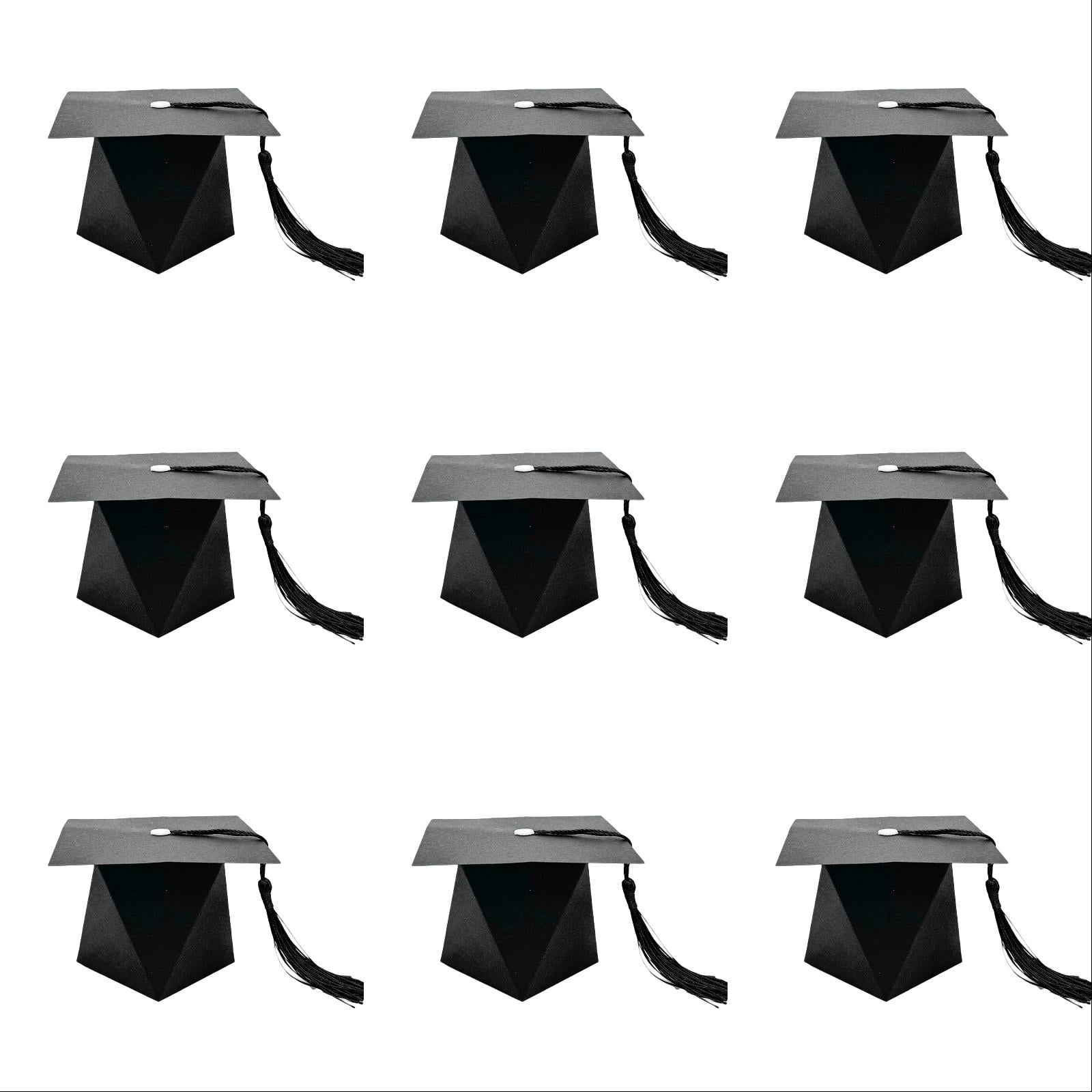 Graduation Candy Boxes 40 Pcs - Grad Cap Shaped DIY Gift Boxes for Party Favors, Graduation Decorations, and Ceremony Containers, Graduation Decorations Supplies (Mixed)