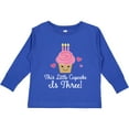 thumbnail image 3 of Inktastic 3rd Birthday Cupcake Girls Cute Girls Long Sleeve Toddler T-Shirt, 3 of 5