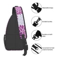 thumbnail image 5 of ZNDUO Sling Bag, Men Shoulder Backpack Small Cross Body Chest Sling Backpack-Vintage Purple Flower Pattern, 5 of 8