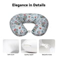 thumbnail image 4 of Salouo Winter Gnome And Snowman for Memory Foam Travel Pillow,Versatile U-Shaped Pillows Memory Foam Cervical Neck Pillow Soft Washable Cover for Home Office Camping Travelling, 4 of 8