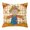 Yellow, variant on Throw Pillow Covers, Fall Thanksgiving Decorative Throw Pillow Covers 20x20 Inch, Straw Man Pumpkins Autumn Leaves Country Square Linen Pillow Cases for Couch/Living Room/Sofa