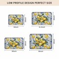 thumbnail image 4 of Yellow Lemon Door Mat Indoor Outdoor, Middle Century Blue Italian Textured Non Slip Welcome Mat with Rubber Backing, Absorbent Fabric Front Door Mats Entryway Rug for Home Patio Entrance 20"x31.5", 4 of 8