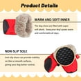 thumbnail image 4 of Dog Snow Boots, Dog Shoes for Winter, Dog Winter Boots for Small Medium Dogs Puppies, Dog Boots Paw Protectors with Anti-Slip Sole and Plush, Pack of 4, 4 of 7