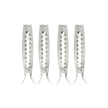 

4PC/Set Stainless Steel Vegetable Grill Clips Barbecue Veggie Roasting Clamps Salad BBQ Grill Tongs BBQ Accessories