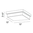 thumbnail image 3 of Eurofase Lighting 32673-012 Barlow 12" Wide Led Flush Mount Square Ceiling Fixture -, 3 of 3