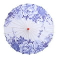 thumbnail image 4 of Hytrove Parasol Paper Umbrellas Restaurant Decoration Oil Paper Blue 1Set, 4 of 8
