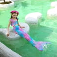 thumbnail image 3 of Mermaid Tail for Swimming with Monofin Mermaid Tail Swimsuit Bathing suit Costume for Girls, 3 of 5