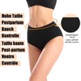 thumbnail image 4 of Culottes Taille Haute en Coton pour Femmes, Extensibles, Douces et Confortables, Noires, 4 of 7