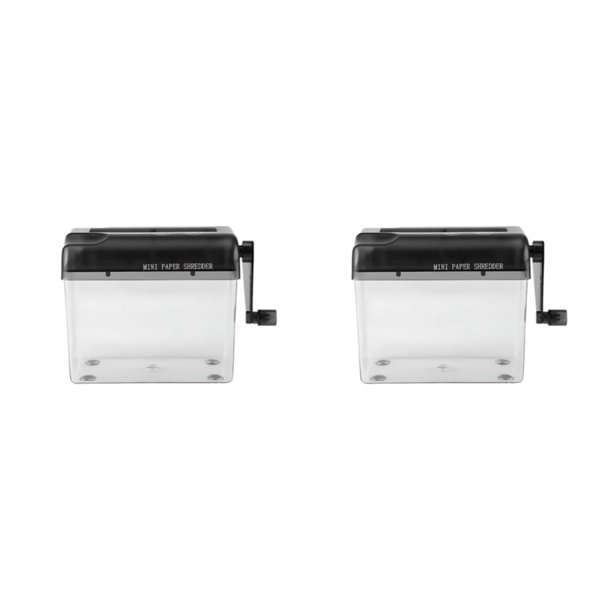 Inteprter Trituradora portátil para papel y documentos Trituradora de aplicaciones amplias eficiente y fácil de instalar negro negro 2Conjunto