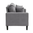 thumbnail image 5 of Jopath 57 Inch High Resilience Loveseat Sofa With Wooden Frame, Two-Seater Comfortable Sofa For Small Spaces, Modern Upholstered Design For Apartments And Living Rooms Dark Gray, 5 of 10