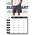 thumbnail image 4 of GINGTTO Men's Baggy Loose Fit Frosted Wash 9" Denim Shorts, 4 of 10