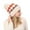 Beige, variant on ZSQDM Chunky Cable Knit Faux Pom Poms Lined beanies Witch Hat Bomber Hats Swim Cap for Braids and Dreadlocks Women