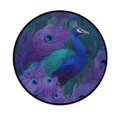 thumbnail image 2 of 36.2 Inch Round Floor Mat Peacock Pattern Carpet Decor Rug for Living Room Bedroom, 2 of 6