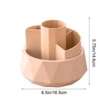 thumbnail image 3 of Plastic Pen Holder Large Capacity Pink Detachable Rotating Pen Holder Plastic Desktop Stationery Organizer with Partitioned Storage for Office(1Pcs) Rkxzt, 3 of 8