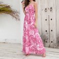 thumbnail image 3 of Vestido informal para mujer, cuello en V, vestido suelto, cintura alta elástica, vestidos de vacaciones para mujer FLhrweasw Nuevo, 3 of 8