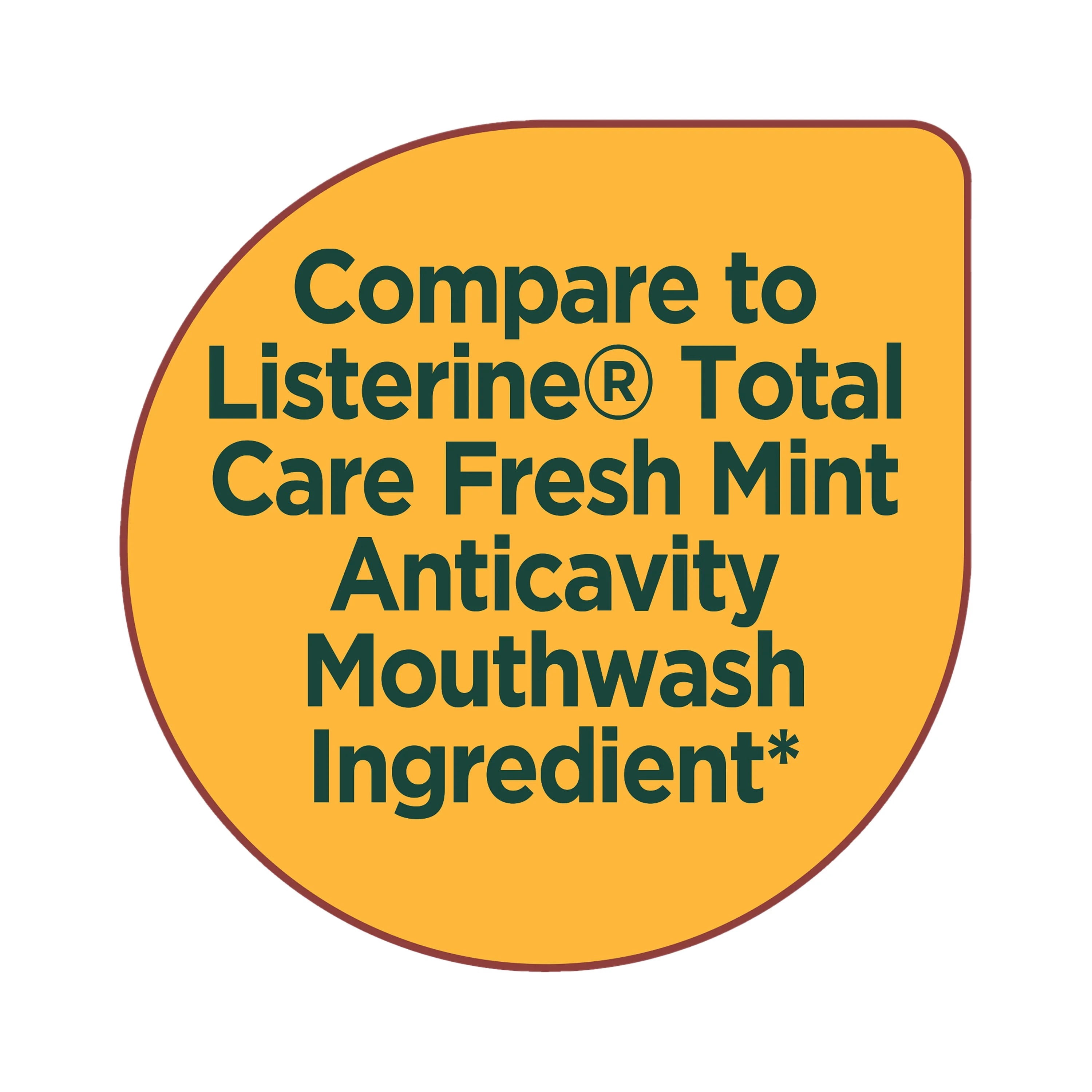 Equate Anticavity Mouthwash, Fresh Mint, 1 L