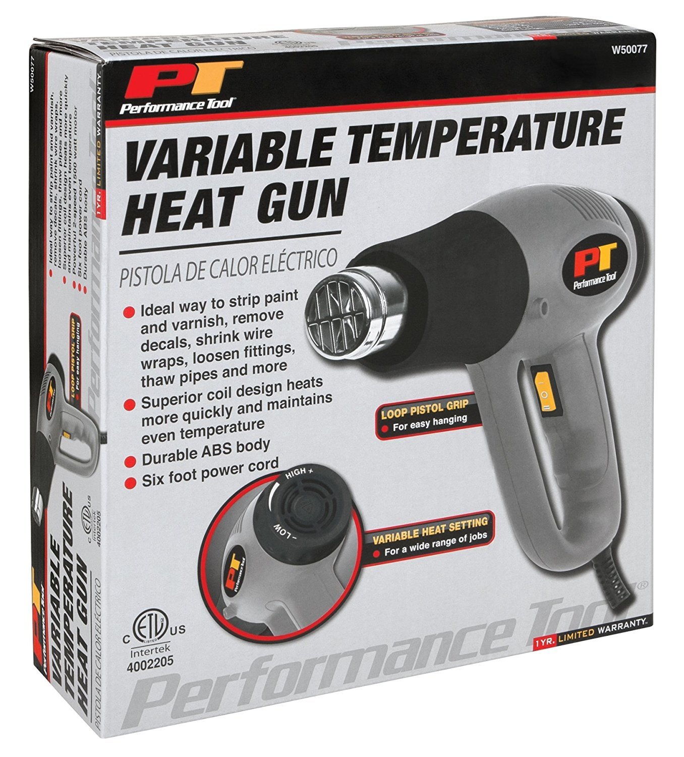 Performance Tool Variable Temperature Heat Gun (W50077)