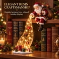 thumbnail image 5 of Christmas Shelf-Edge Lighted Scene Decor, Glowing Holiday Shelf Display for Christmas, Magical Waterfall String Light Christmas Tabletop & Bookshelf Decor for Cabinet & Fireplace (A), 5 of 6