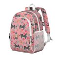 thumbnail image 2 of Shiba Inu Dog and Flower Floral Backpack for School,Cute School Bag,Schoolbag with Adjustable Shoulder Straps & Padded Back,15"x11.42"x5.5", 2 of 6