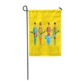 thumbnail image 1 of SIDONKU Yellow Hippie Rock Musician Guitarist Singer Performer Flat Legend Celebrity Garden Flag Decorative Flag House Banner 28x40 inch, 1 of 1