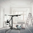 thumbnail image 2 of Drywall Lift 11' Construction Rolling Caster Wheel Lockable Tool Panel Lift Drywall Panel Hoist Jack Lifter Jack Drywall Lift, Black, 2 of 7