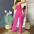 thumbnail image 4 of Wensltd Women Jumpsuits Sleeveless Wide Leg Long Pant With Pockets, 4 of 9
