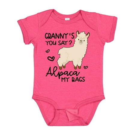 

Inktastic Granny s You Say Alpaca My Bags Gift Baby Boy or Baby Girl Bodysuit