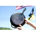 thumbnail image 4 of Lodge 10.25" Pre-Seasoned Cast Iron Skillet with American Flag, 4 of 6