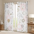 thumbnail image 2 of Homewish Cartoon Tribal Moon Blackout Curtains Set of 2 (52x84 Each) for Teens, Constellation Stars Sun Window Curtains, Hippie Bohemian Style Curtains and Drapes, Curtains and Drapes Decor, 2 of 6