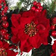 thumbnail image 3 of Nearly Natural 4660 24" Poinsettia Wreath Red (4660), 3 of 4