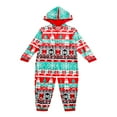 thumbnail image 1 of Famille Pyjamas Dessin Animé Imprimé à Capuche Combinaison Papa Maman Enfants Bébé Xams Tenues, 1 of 6