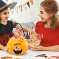 thumbnail image 7 of BNNG Personalized Halloween Trick or Treat Bucket Bag Custom Halloween Pumpkin Bags Name Embroidered Trick or Treat Bucket Candy Basket for Kids Party Favors and Gift Collection, 7 of 7