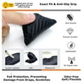 thumbnail image 4 of Carbon Twill-Weave Pattern Soft Silicone Key Fob Cover For Ford or Lincoln 4/5-Button Intelligent Access Key, 4 of 7