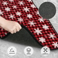 thumbnail image 3 of Disketp Snowflake red plaid for Crystal Velvet Car Mats Four-Piece Set,All-Season Automotive Protection, Vehicles, Cars, Trucks, and SUVs,Anti-Slip Design, 3 of 7