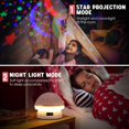 thumbnail image 4 of Lámpara de proyección de estrella de hongo creativa, luz nocturna de ambiente de dormitorio, 4 of 5