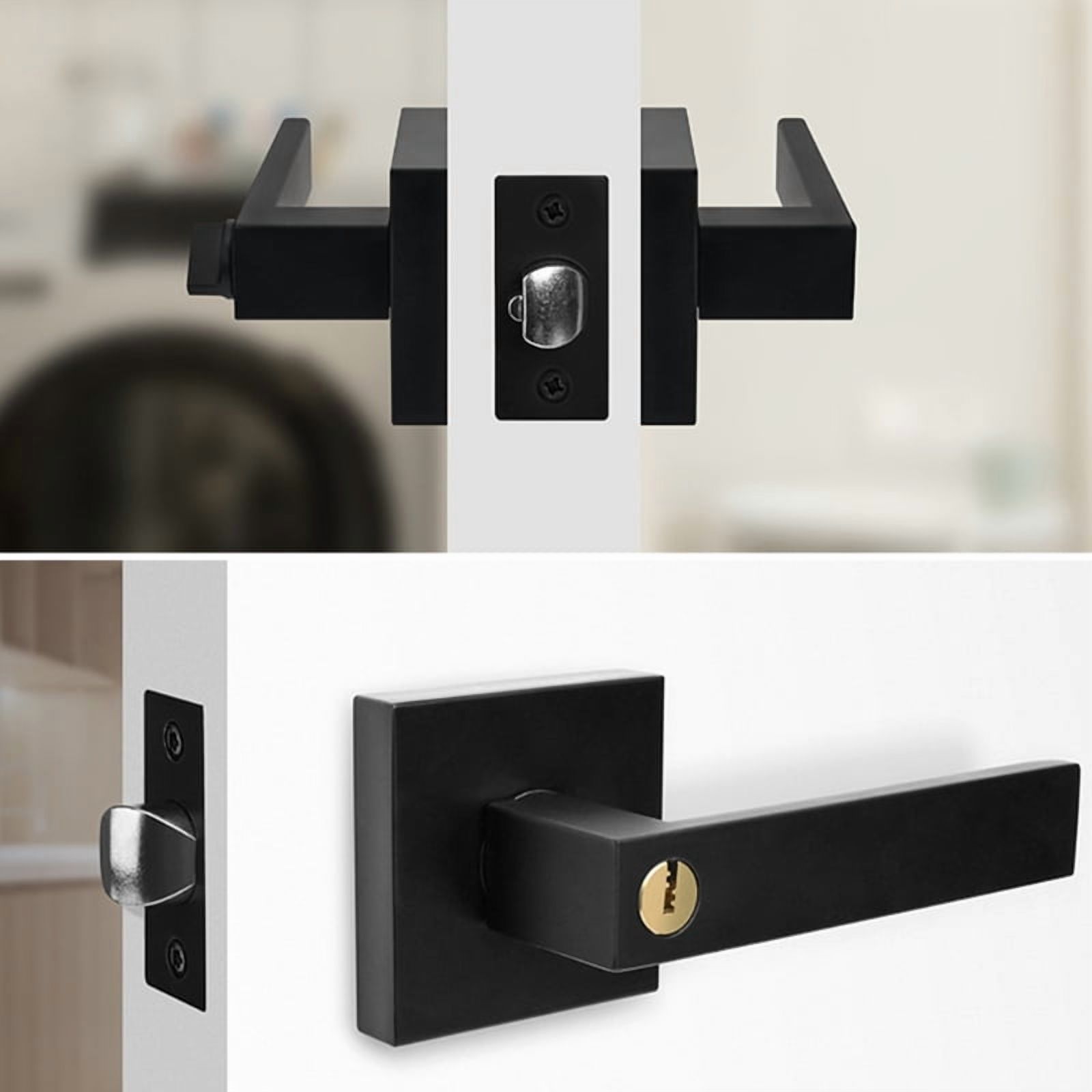 Square Privacy Door Lever Closet Door Interior Heavy Duty Door Knob