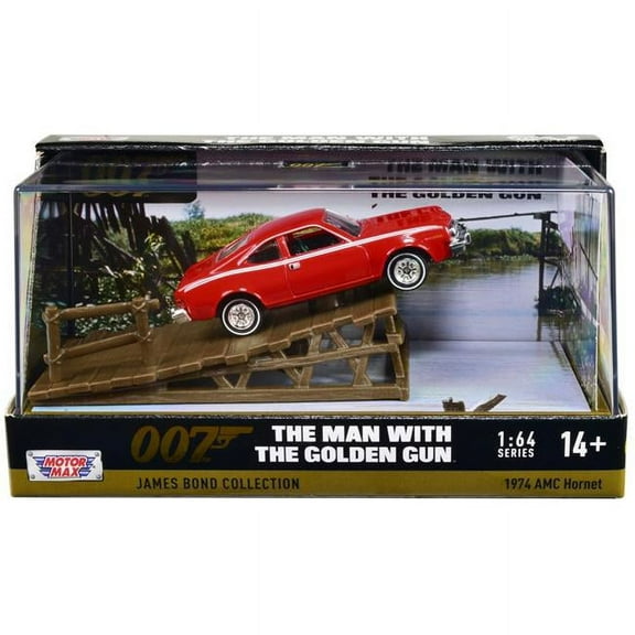 James Bond - 1974 AMC Hornet - The Man with the Golden Gun - 3" Diorama 1:64 Scale Diecast Replica Model by Motormax