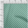 thumbnail image 2 of oneOone Cotton Cambric Green Fabric Geometrical Craft Projects Decor Fabric Printed By The Yard 56 Inch Wide, 2 of 4