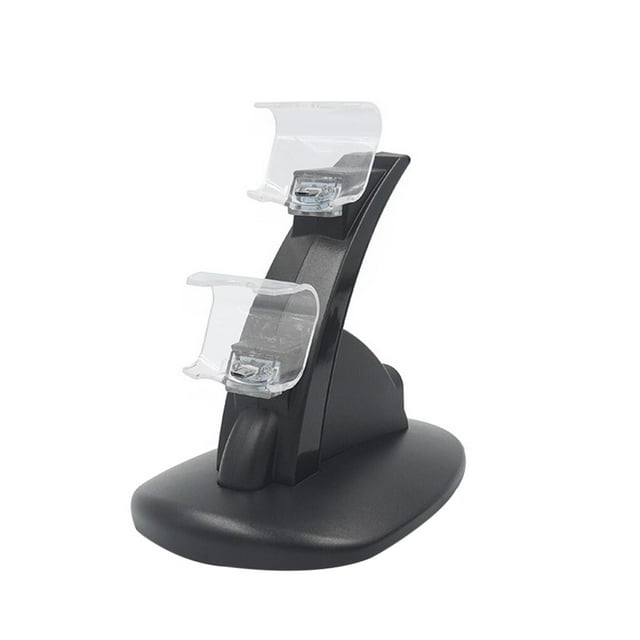 Support de Chargement pour Manette, Double Port USB, Support de Chargement pour Jeu, Support de Chargeur pour Manette de Jeu, Remplacement pour Playstation 4
