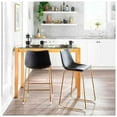thumbnail image 2 of Heavenly Collection Counter PU Stool with Gold Legs, 2 of 5